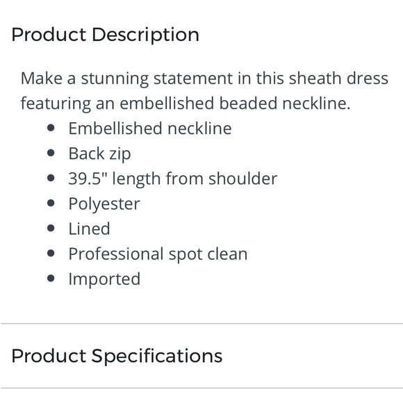 Navy Blue Dress - Picture 4 of 5